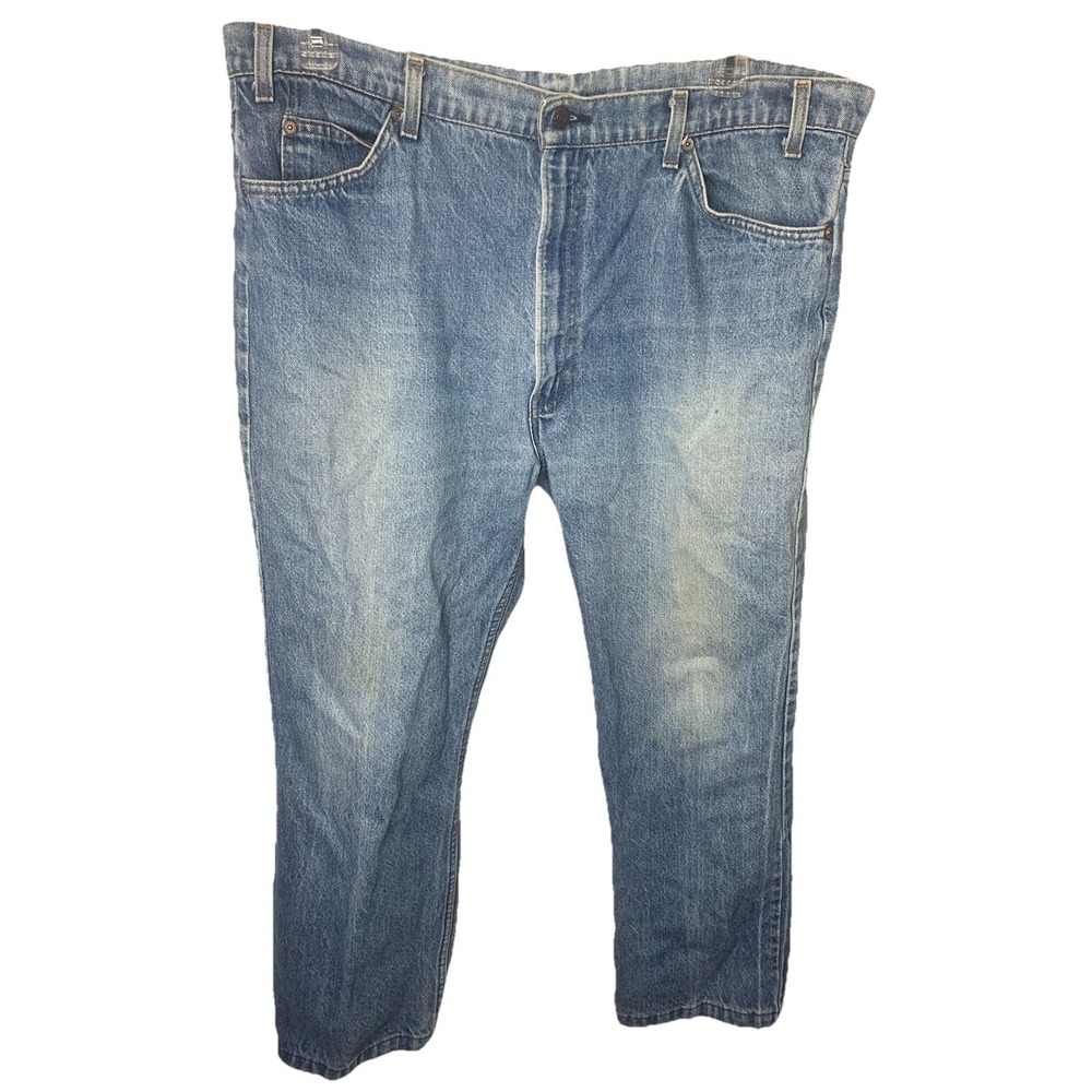 Mens Sz 38x28 Vintage Orange Tab Levi's Blue Jeans Distressed Rare 80s